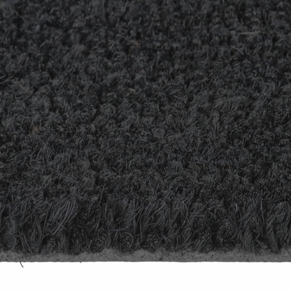 vidaXL Door Mat Black 65x100 cm Tufted Coir