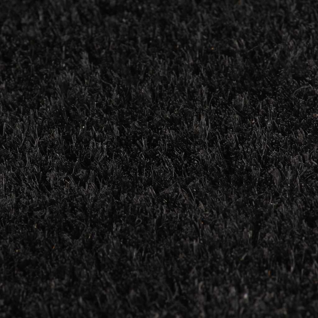 vidaXL Door Mat Black 80x100 cm Tufted Coir