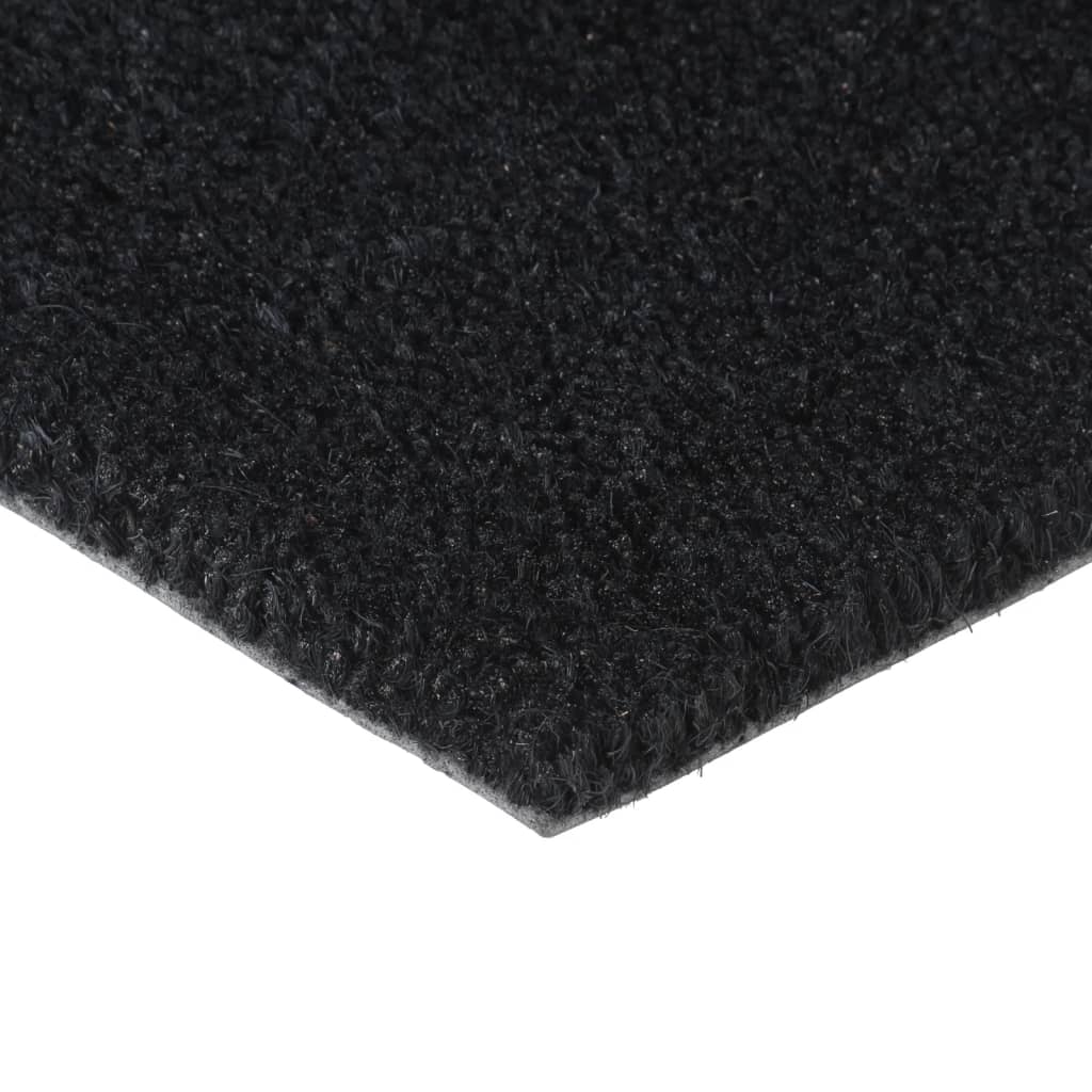 vidaXL Door Mat Black 90x150 cm Tufted Coir
