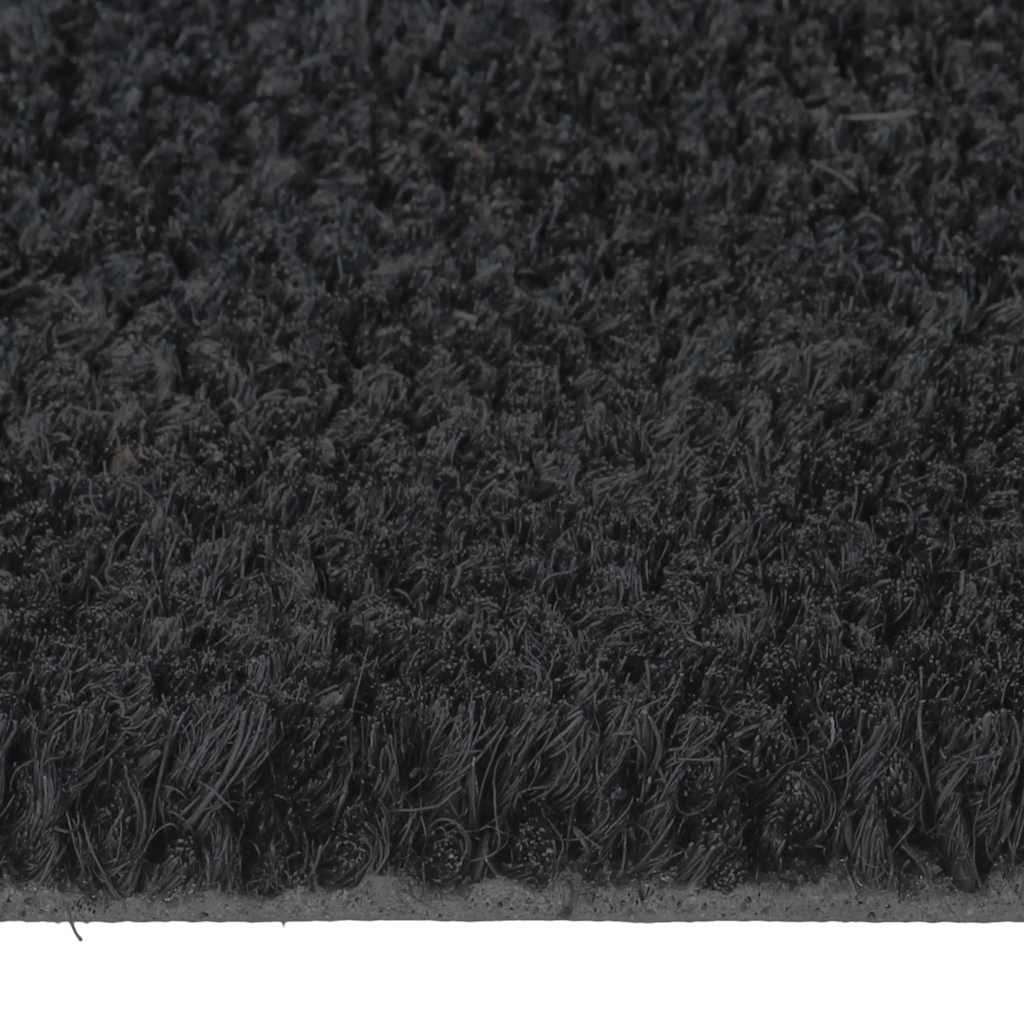 vidaXL Door Mat Black 90x150 cm Tufted Coir