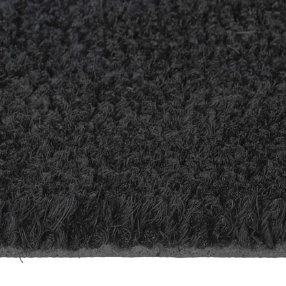 vidaXL Door Mat Black 90x150 cm Tufted Coir