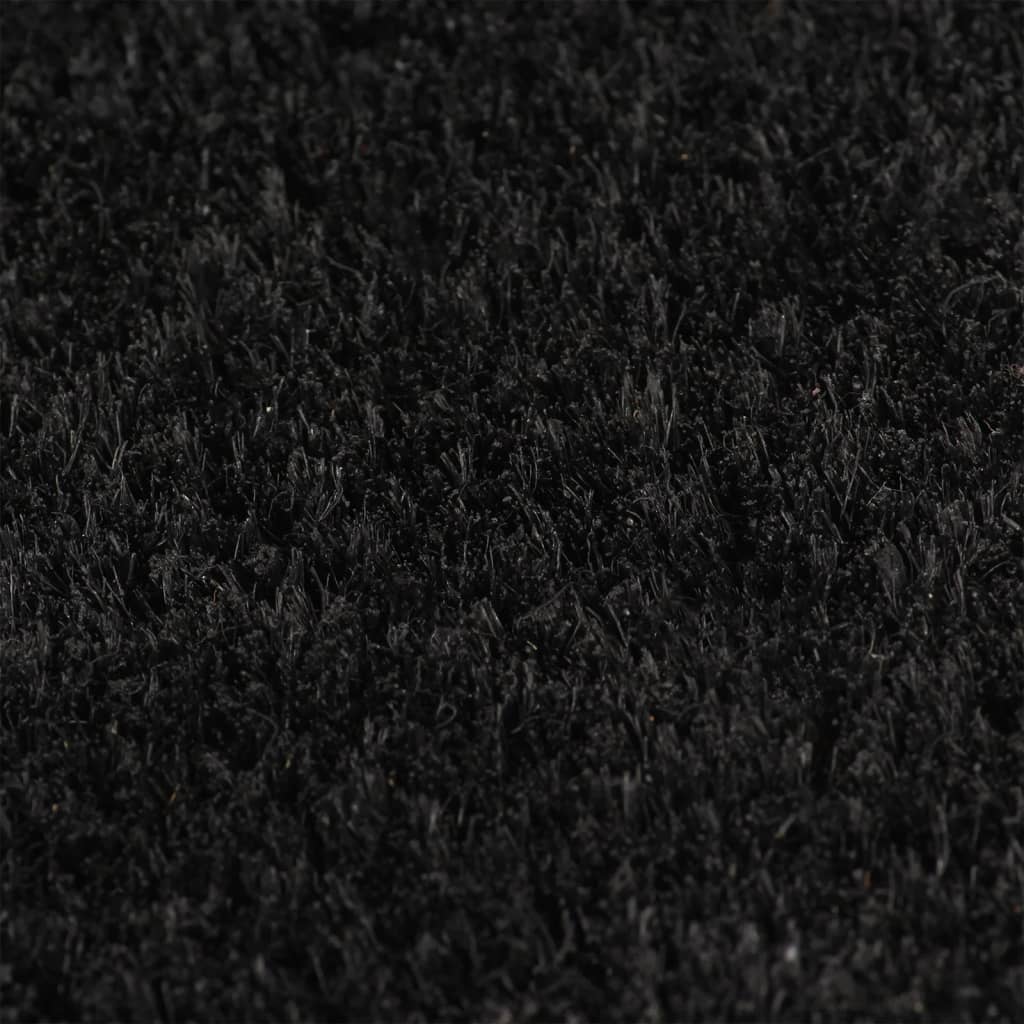 vidaXL Door Mat Black 100x200 cm Tufted Coir