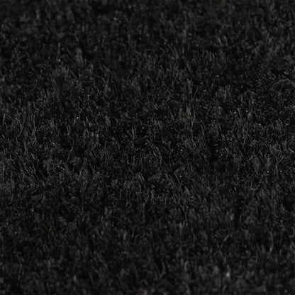 vidaXL Door Mat Black 100x200 cm Tufted Coir