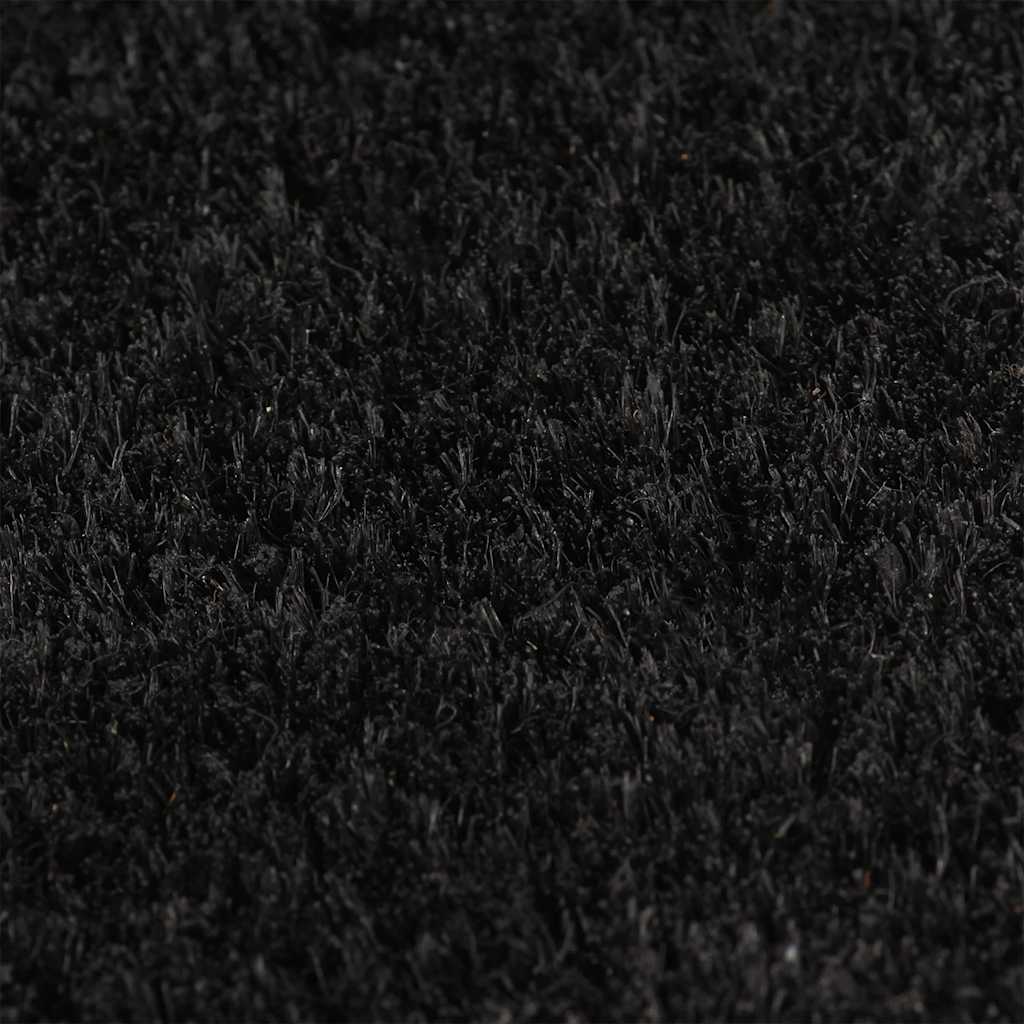 vidaXL Door Mat Black 100x200 cm Tufted Coir