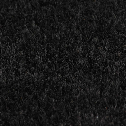 vidaXL Door Mat Black 100x200 cm Tufted Coir
