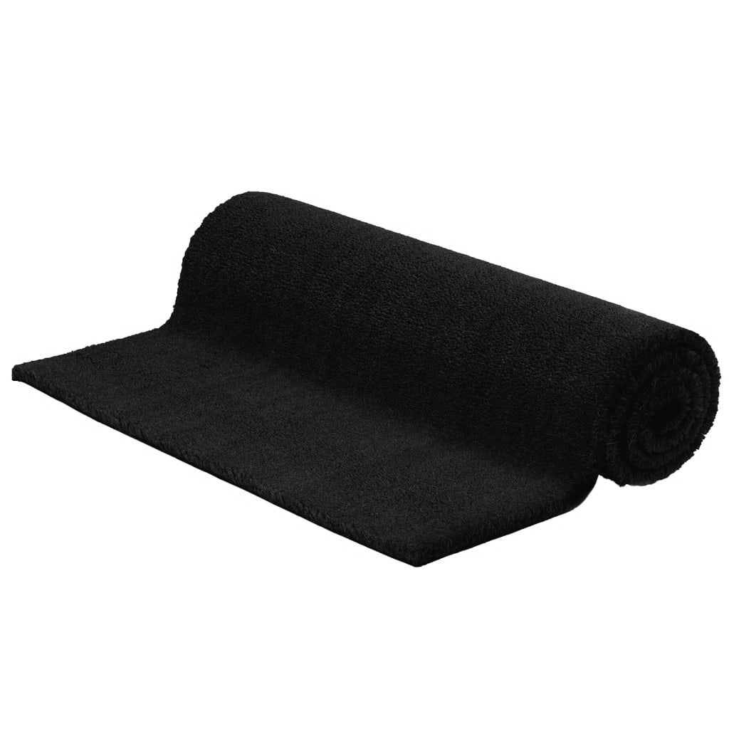 vidaXL Door Mat Black 100x300 cm Tufted Coir