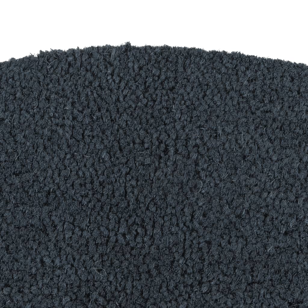 vidaXL Door Mat Dark Grey Half Round 40x60 cm Tufted Coir