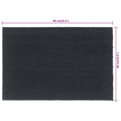 vidaXL Door Mat Dark Grey 60x90 cm Tufted Coir