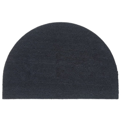 vidaXL Door Mat Dark Grey Half Round 60x90 cm Tufted Coir