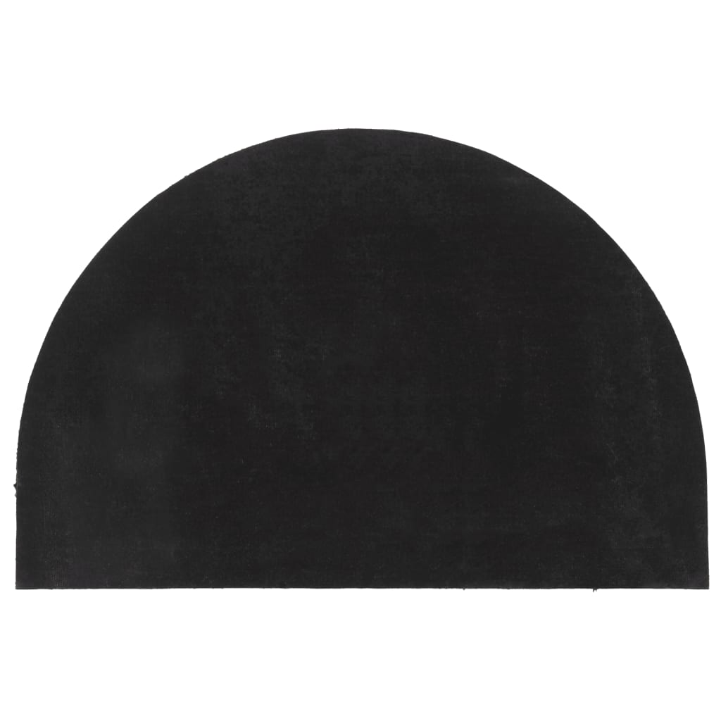 vidaXL Door Mat Dark Grey Half Round 60x90 cm Tufted Coir