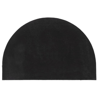 vidaXL Door Mat Dark Grey Half Round 60x90 cm Tufted Coir