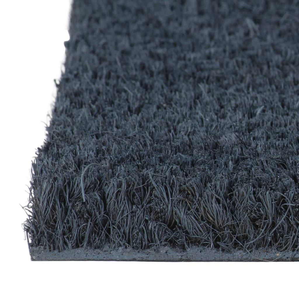 vidaXL Door Mat Dark Grey 65x100 cm Tufted Coir