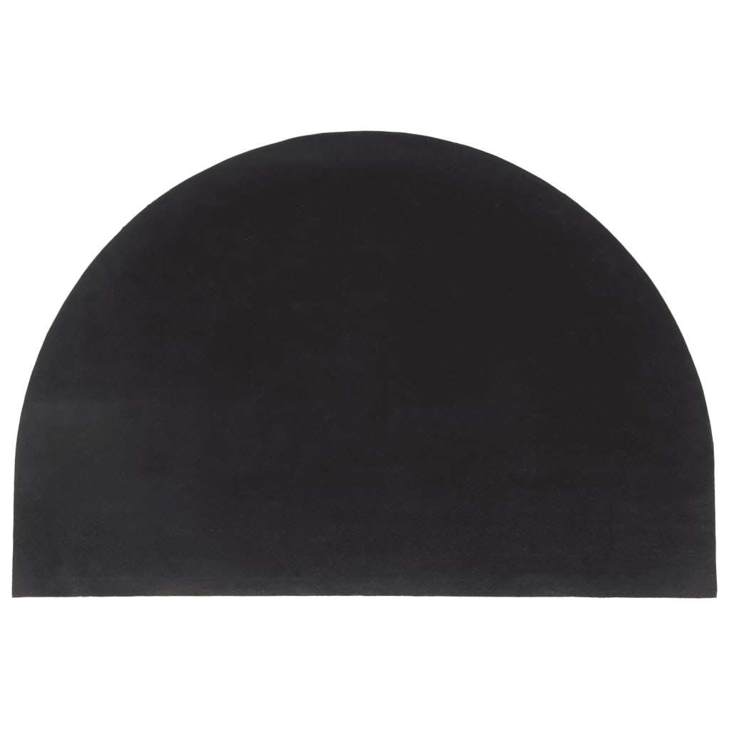 vidaXL Door Mat Natural Half Round 60x90 cm Tufted Coir