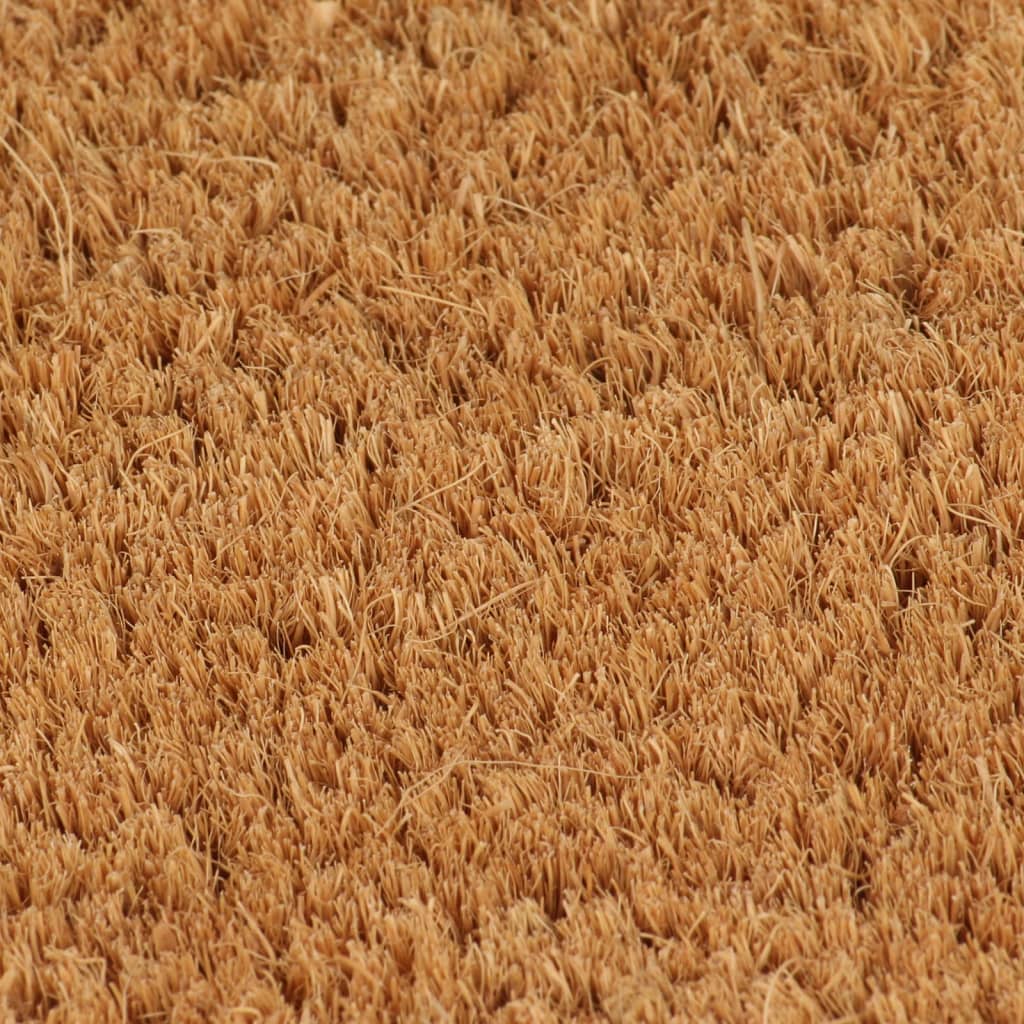vidaXL Door Mat Natural 65x100 cm Tufted Coir