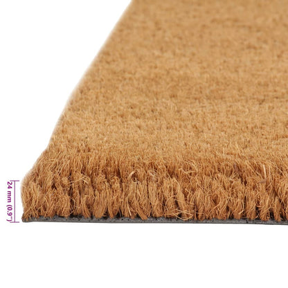 vidaXL Door Mat Natural 80x100 cm Tufted Coir