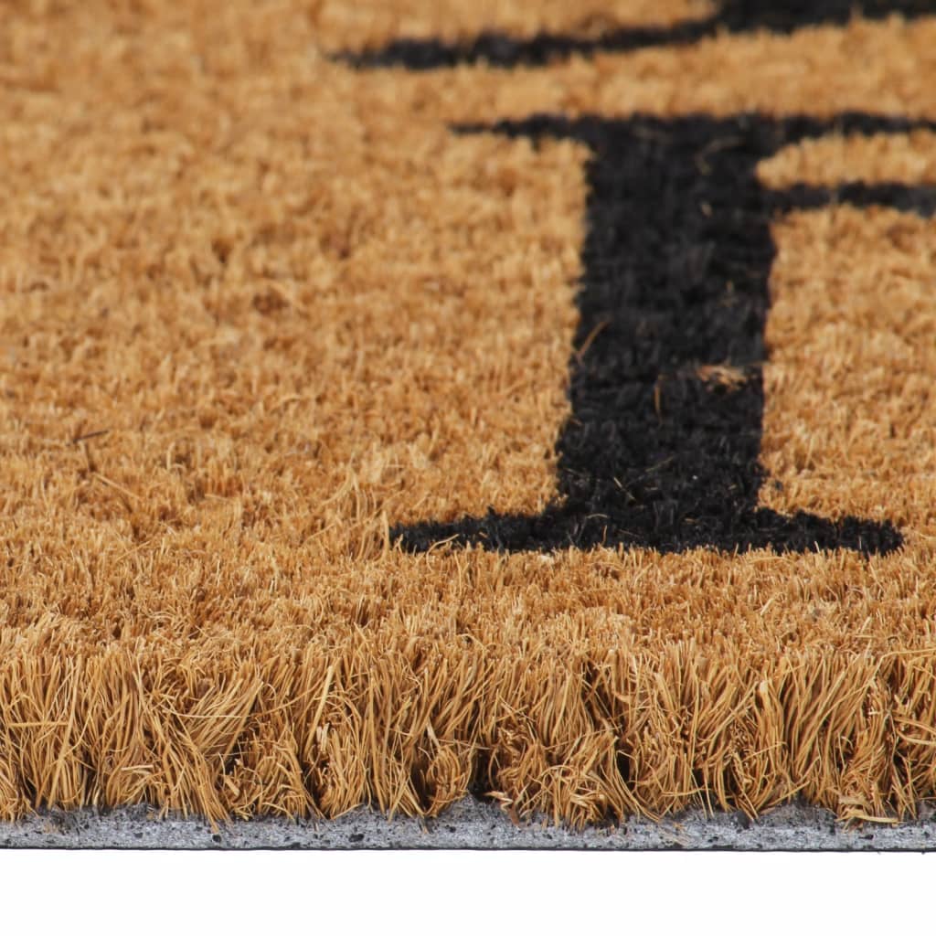 vidaXL Door Mat Natural 45x75 cm Tufted Coir