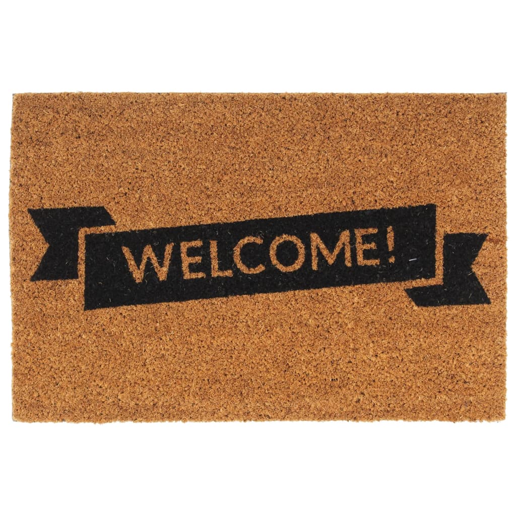 vidaXL Door Mat Natural 40x60 cm Tufted Coir