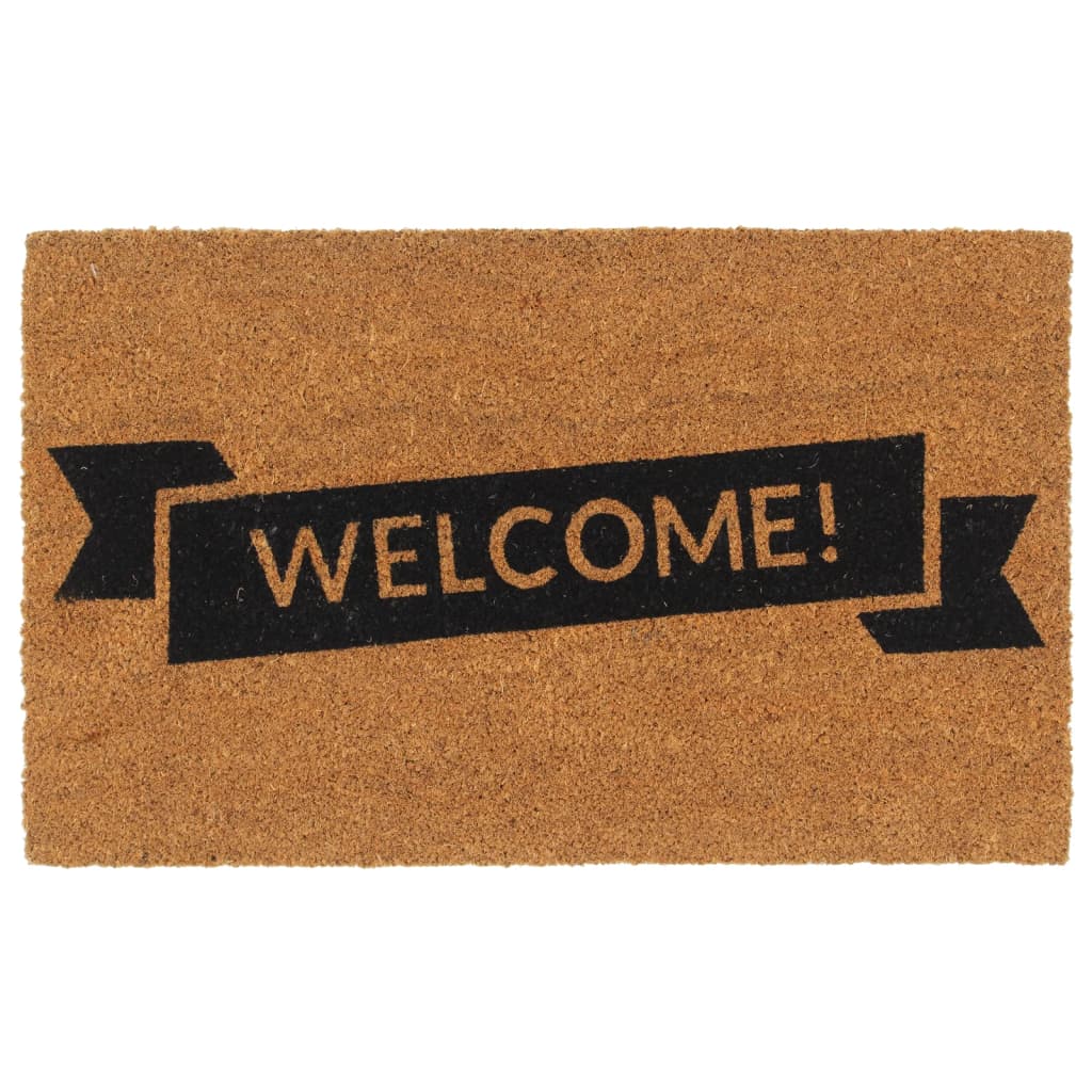 vidaXL Door Mat Natural 45x75 cm Tufted Coir