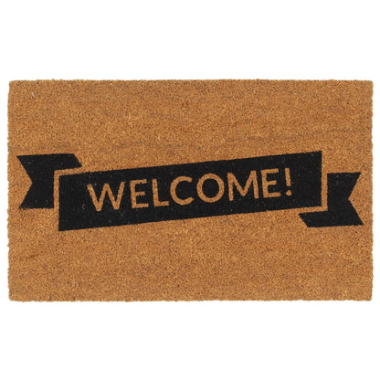 vidaXL Door Mat Natural 45x75 cm Tufted Coir