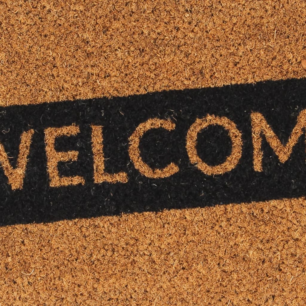 vidaXL Door Mat Natural 45x75 cm Tufted Coir