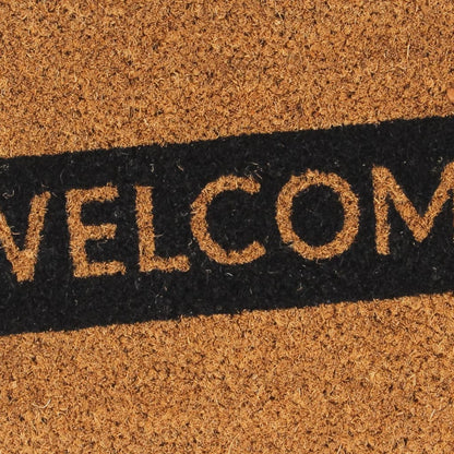 vidaXL Door Mat Natural 45x75 cm Tufted Coir