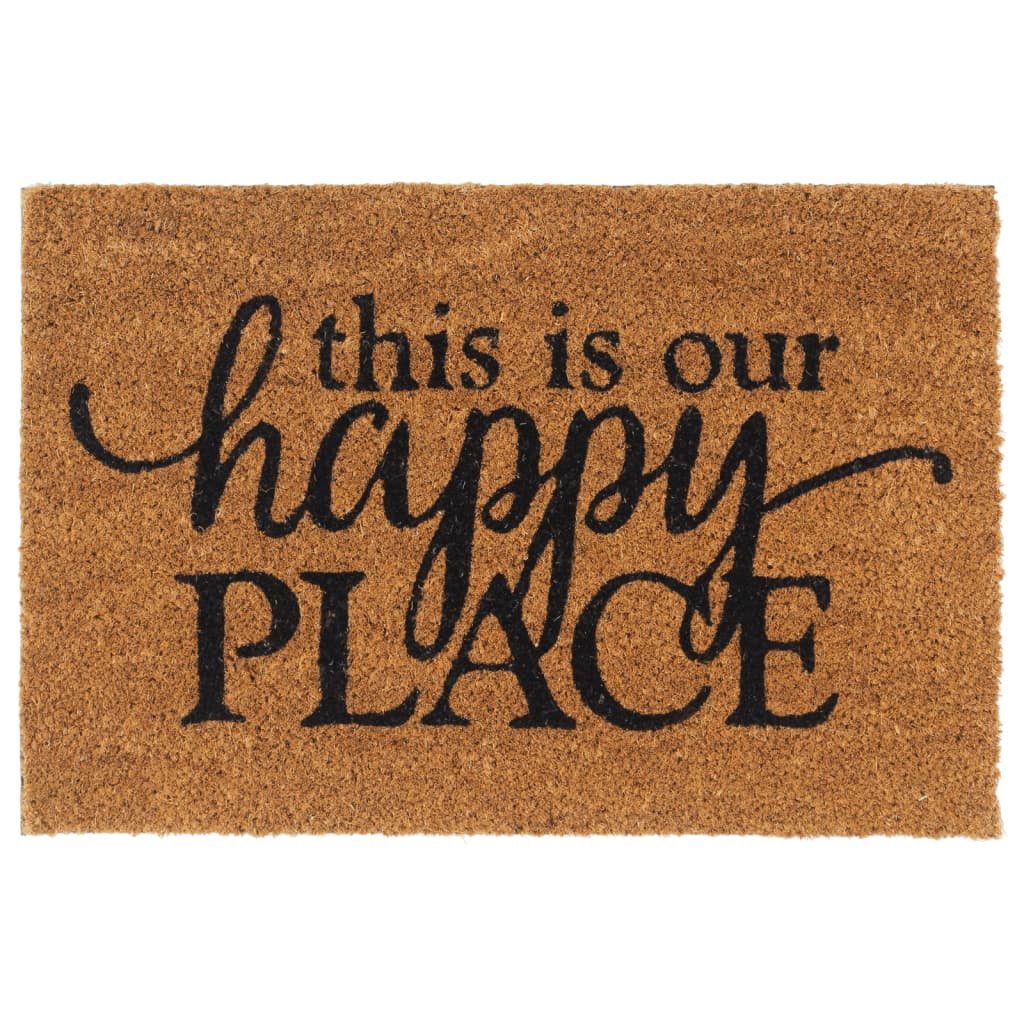 vidaXL Door Mat Natural 40x60 cm Tufted Coir