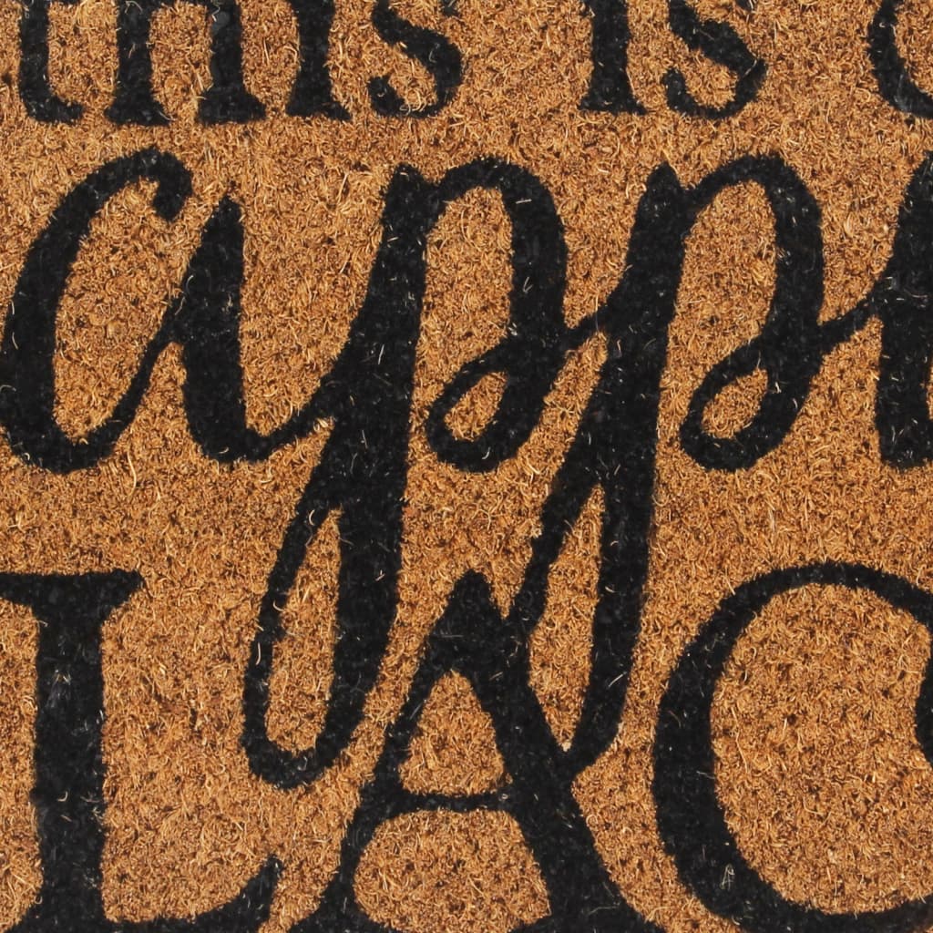 vidaXL Door Mat Natural 40x60 cm Tufted Coir