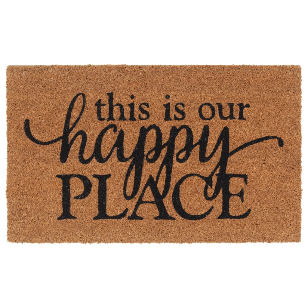 vidaXL Door Mat Natural 45x75 cm Tufted Coir
