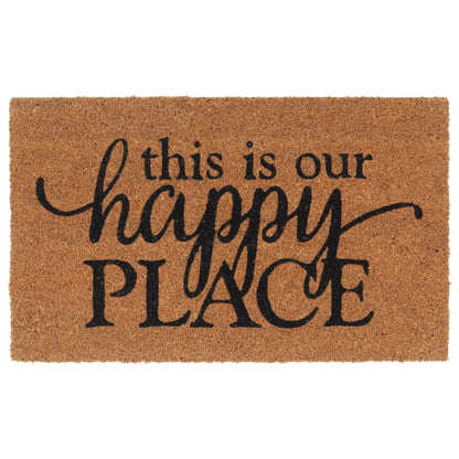 vidaXL Door Mat Natural 45x75 cm Tufted Coir