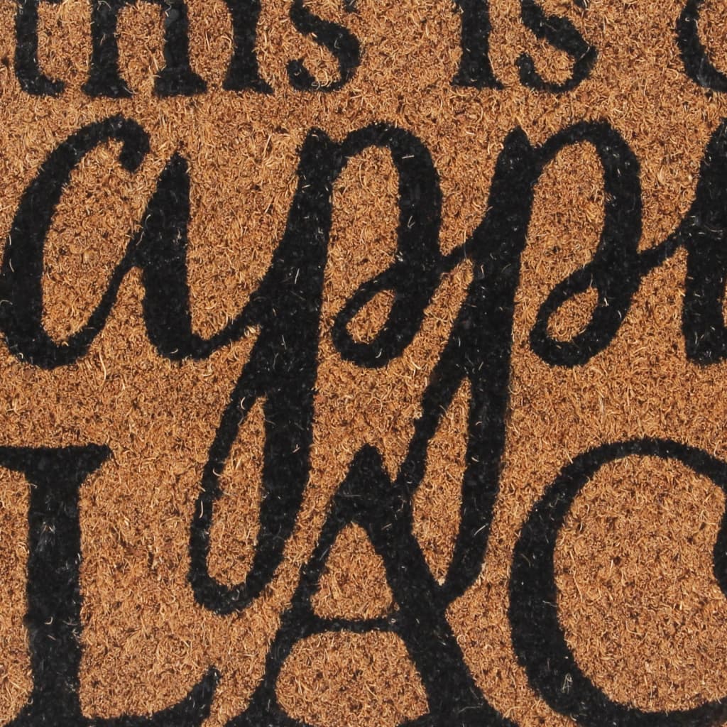 vidaXL Door Mat Natural 45x75 cm Tufted Coir