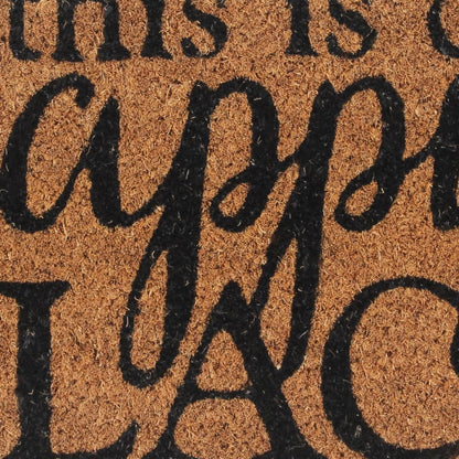 vidaXL Door Mat Natural 45x75 cm Tufted Coir