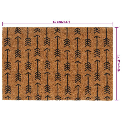 vidaXL Door Mat Natural 40x60 cm Tufted Coir