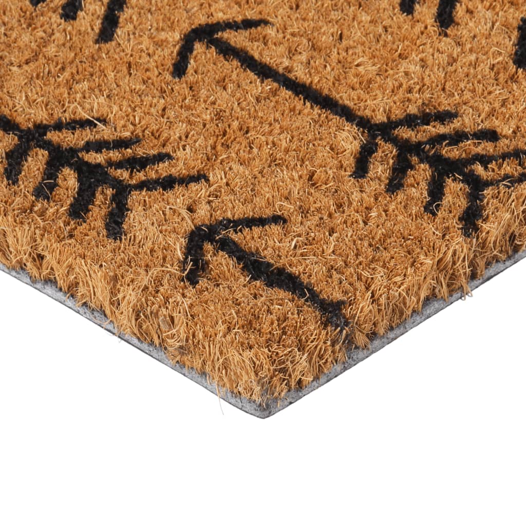 vidaXL Door Mat Natural 45x75 cm Tufted Coir