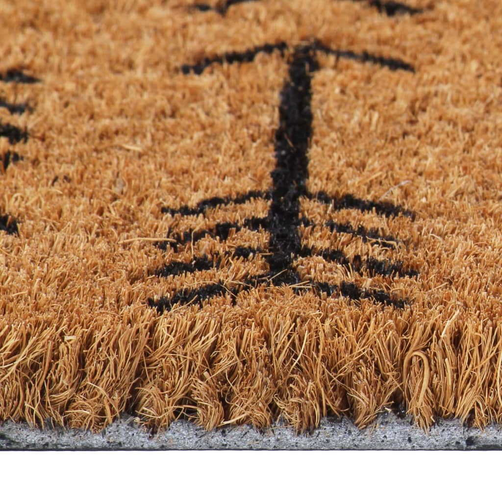 vidaXL Door Mat Natural 45x75 cm Tufted Coir