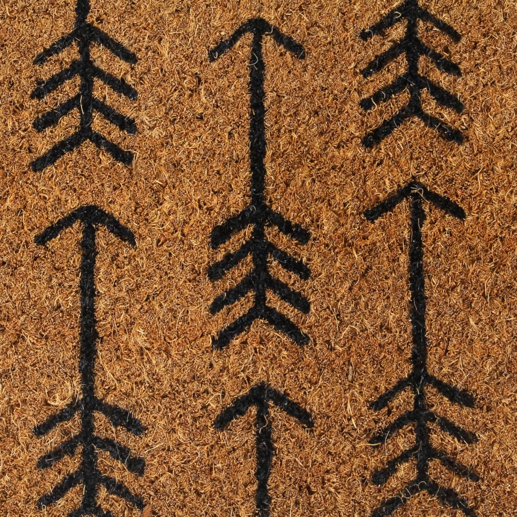 vidaXL Door Mat Natural 45x75 cm Tufted Coir