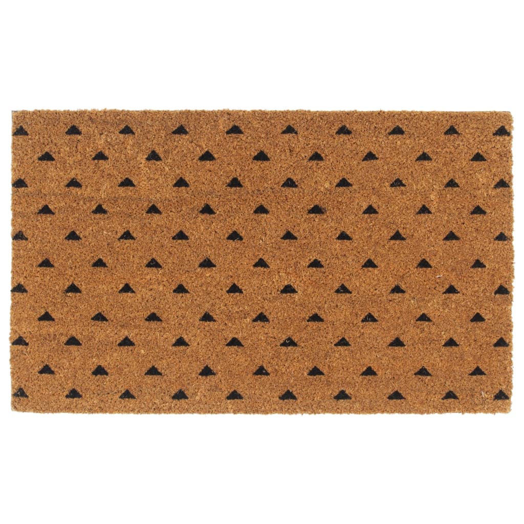 vidaXL Door Mat Natural 45x75 cm Tufted Coir