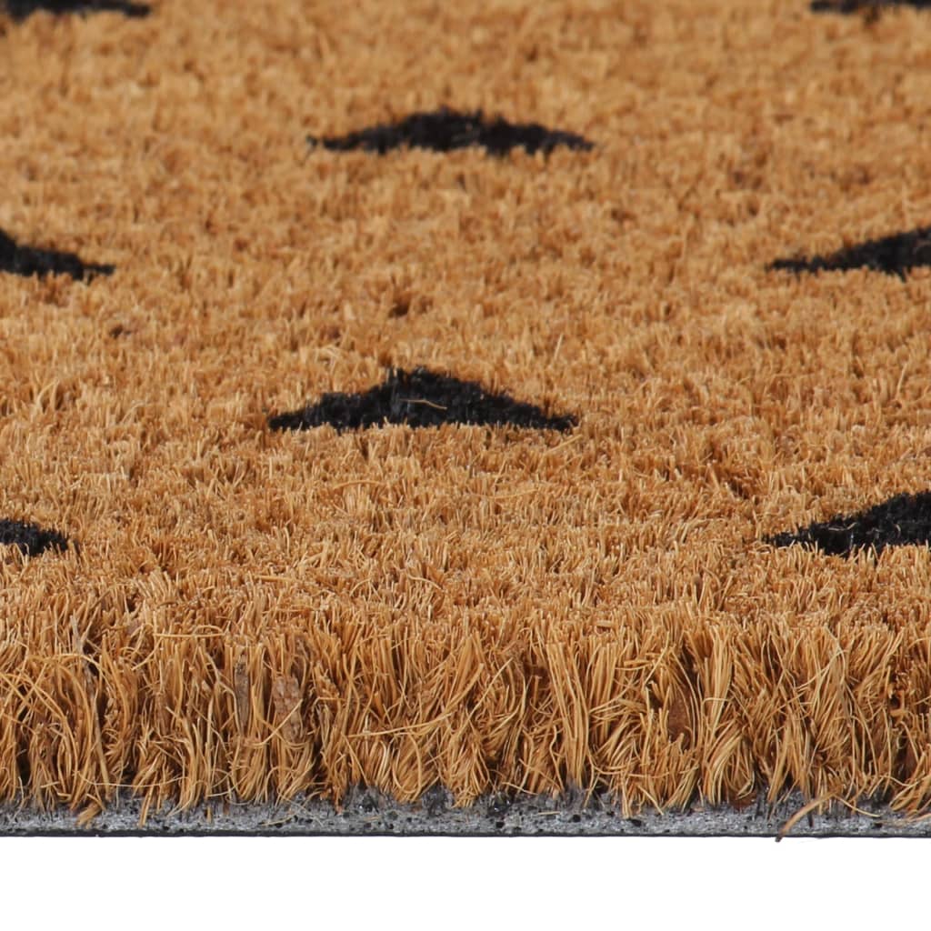 vidaXL Door Mat Natural 45x75 cm Tufted Coir