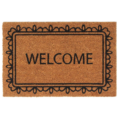 vidaXL Door Mat Natural 40x60 cm Tufted Coir