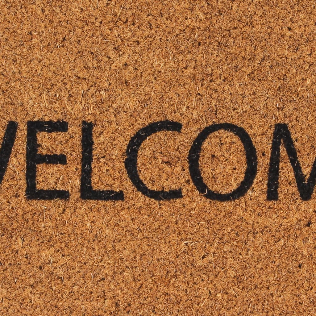 vidaXL Door Mat Natural 40x60 cm Tufted Coir