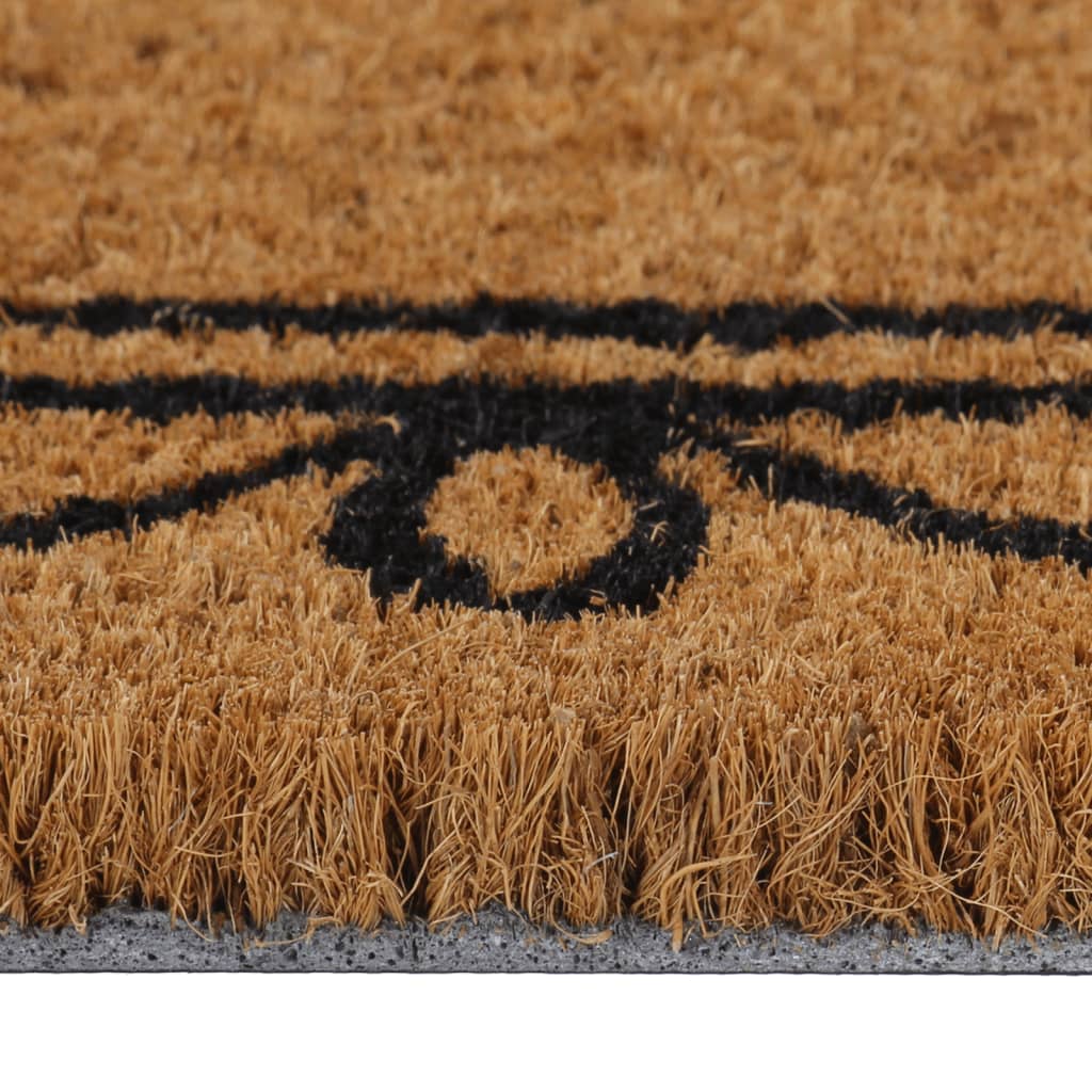 vidaXL Door Mat Natural 45x75 cm Tufted Coir