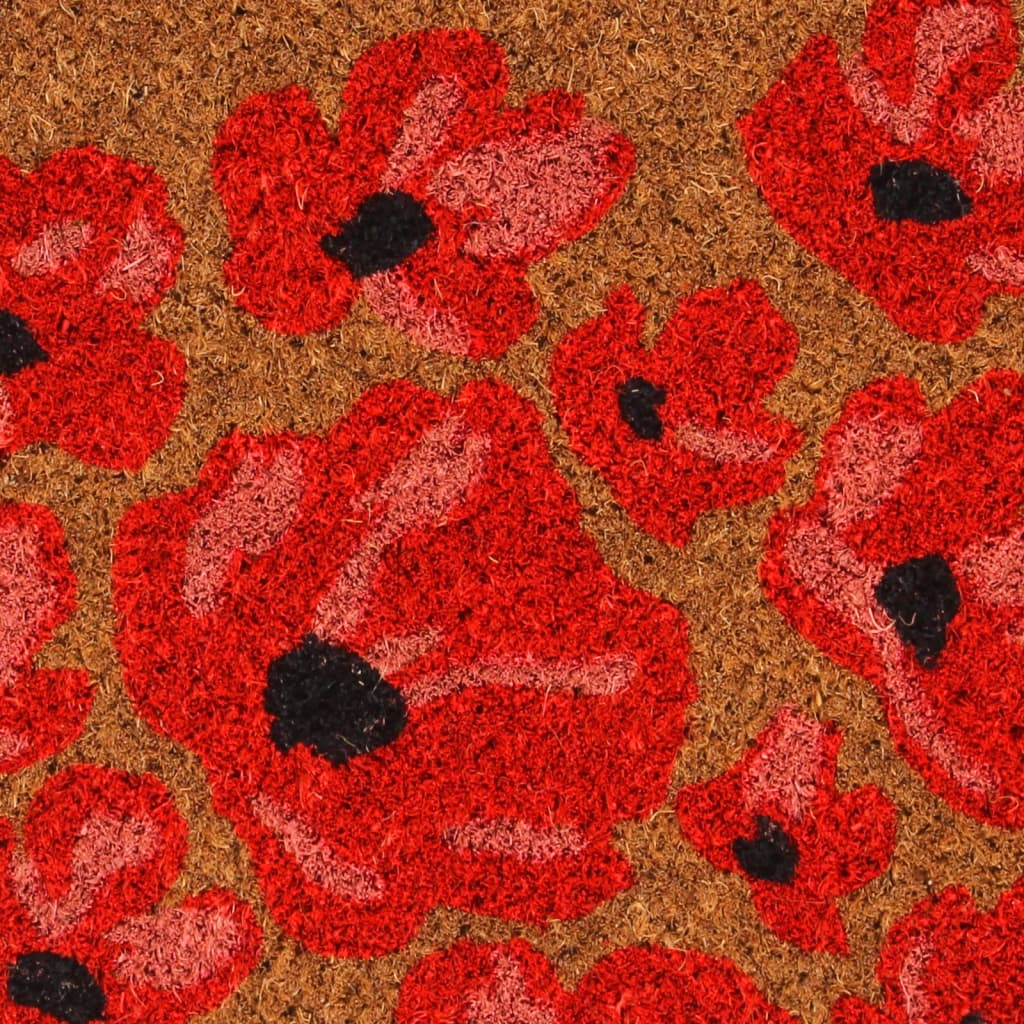 vidaXL Door Mat Natural 45x75 cm Tufted Coir