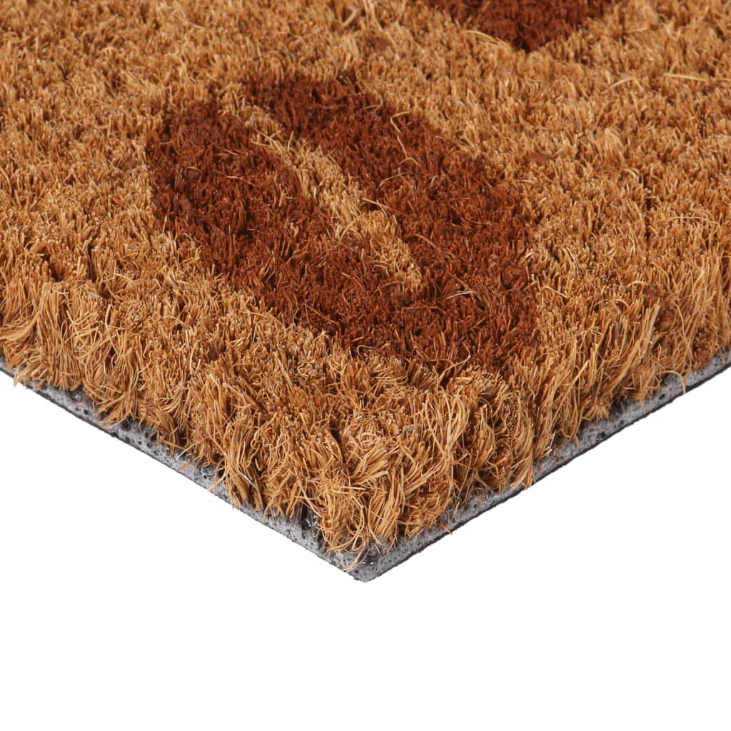 vidaXL Door Mat Natural 45x75 cm Tufted Coir