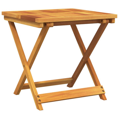 vidaXL Folding Garden Table 50x50x50 cm Solid Wood Acacia