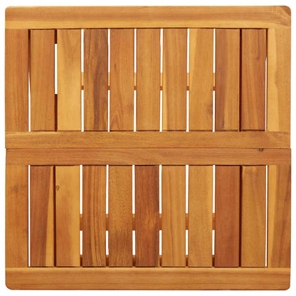 vidaXL Folding Garden Table 50x50x50 cm Solid Wood Acacia