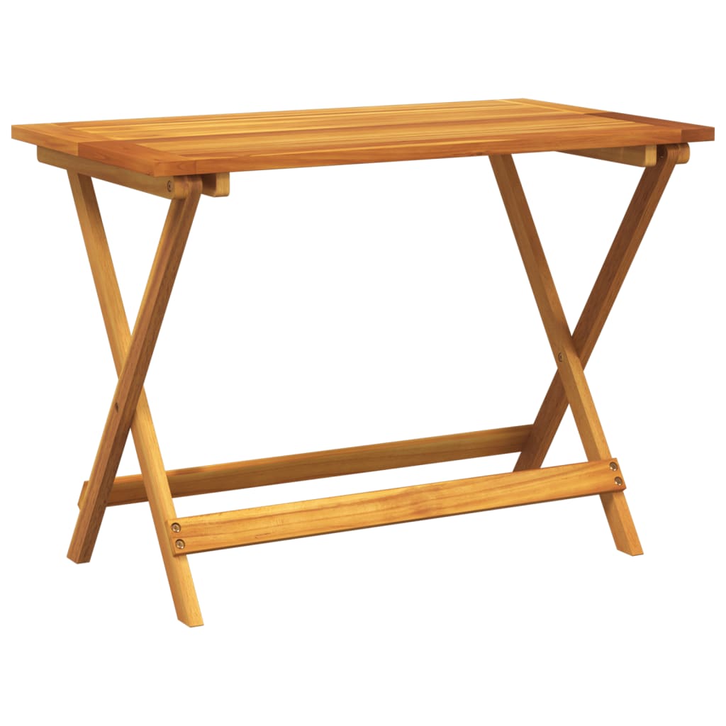 vidaXL Folding Garden Table 90x52,5x65 cm Solid Wood Acacia