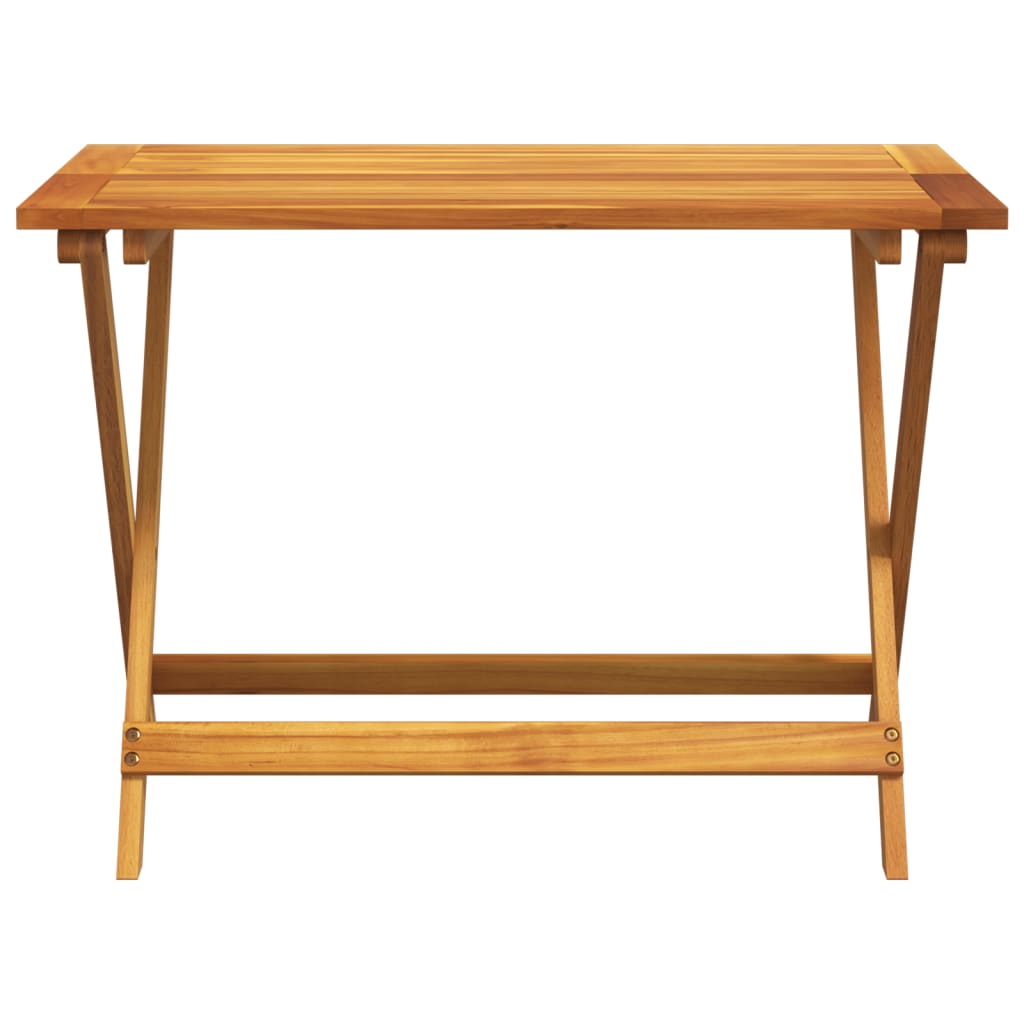 vidaXL Folding Garden Table 90x52.5x65 cm Solid Wood Acacia