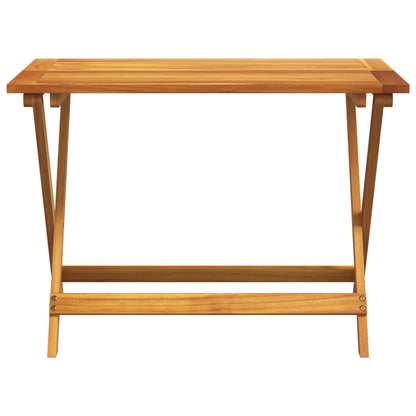 vidaXL Folding Garden Table 90x52.5x65 cm Solid Wood Acacia