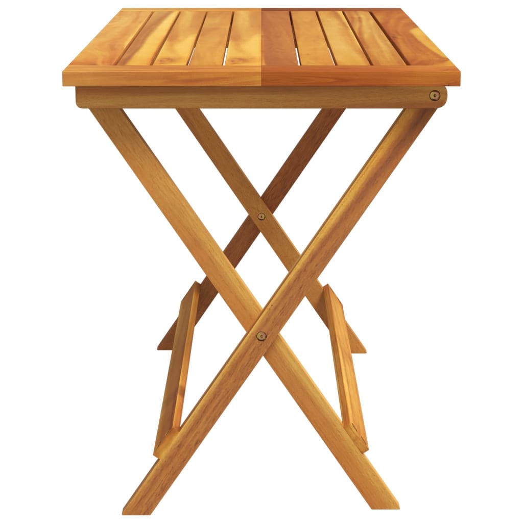 vidaXL Folding Garden Table 90x52,5x65 cm Solid Wood Acacia