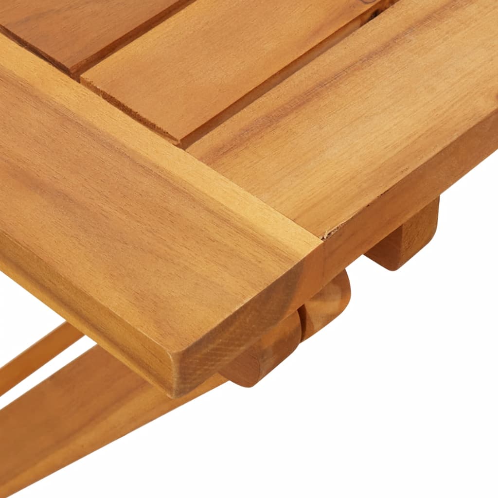 vidaXL Folding Garden Table 90x52,5x65 cm Solid Wood Acacia