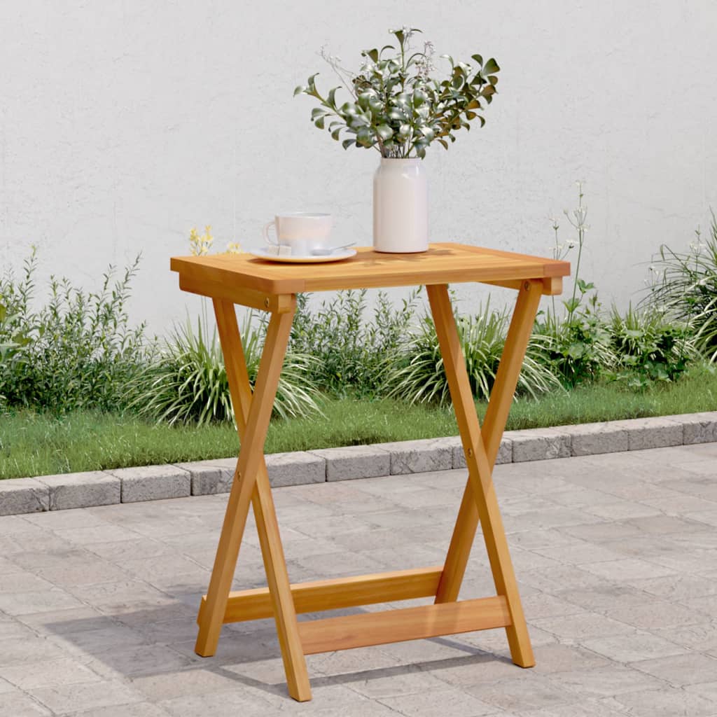 vidaXL Folding Garden Table 50x36x60 cm Solid Wood Acacia
